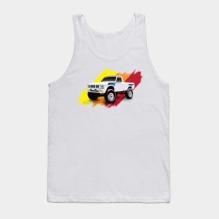 Toyota 1982 4x4 SR5 Hilux Pickup Truck - Blue Stripes Tank Top